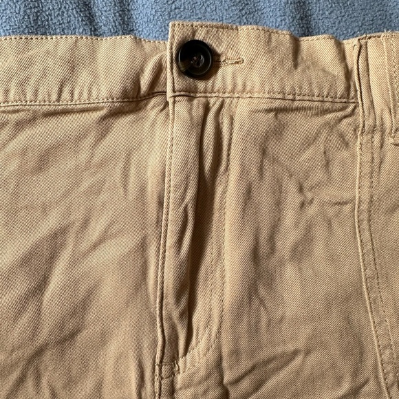 🍉George 20W shorts, super soft, flat elastic waist band tan, embroidery EUC - Picture 5 of 8